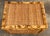 Wood Vintage Burnt Tortoise Shell Rattan Trunk For Sale - Image 7 of 10