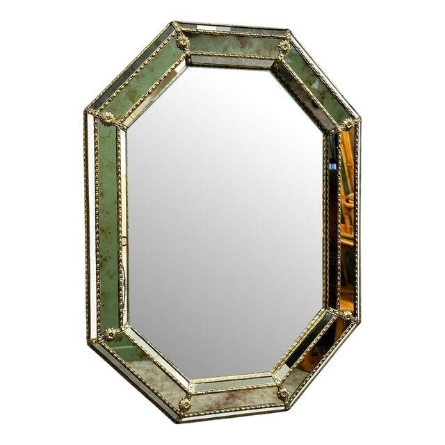 Vintage Spanish Neoclassical Wall Mirror, 1980s For Sale