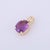 Amethyst Pendant- 14k Solid Gold Oval Cut Boho Pendant For Sale - Image 4 of 6