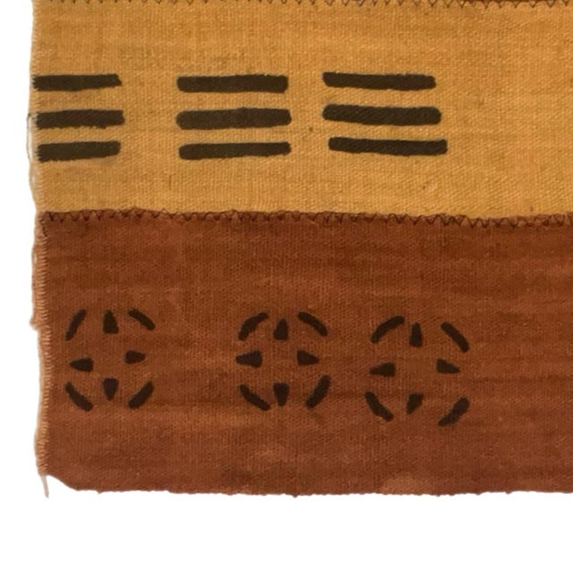 Textile Bogolan Mali Mud Cloth - Handmade African Textile From West Africa For Sale - Image 7 of 8