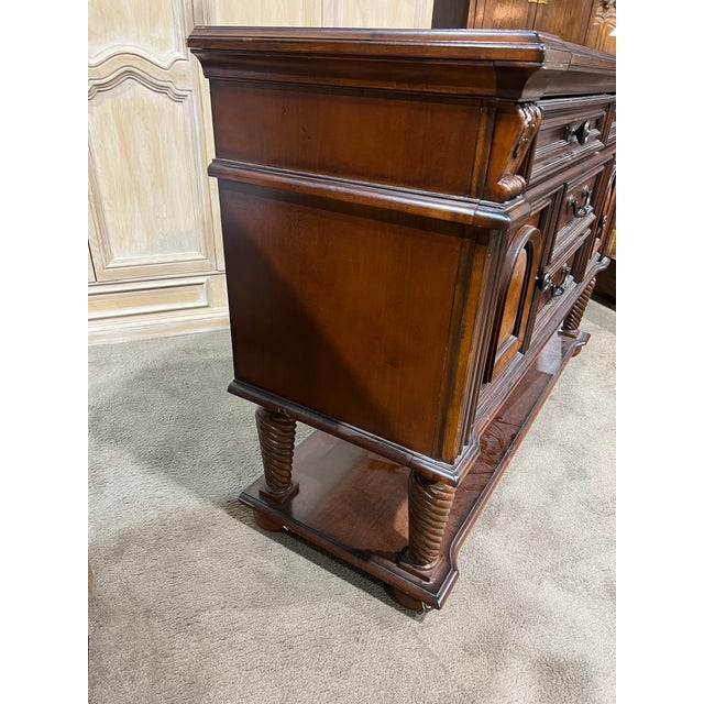 Contemporary Fairmont Designs Darkwood and Tile Inlay Console Table For Sale - Image 3 of 6