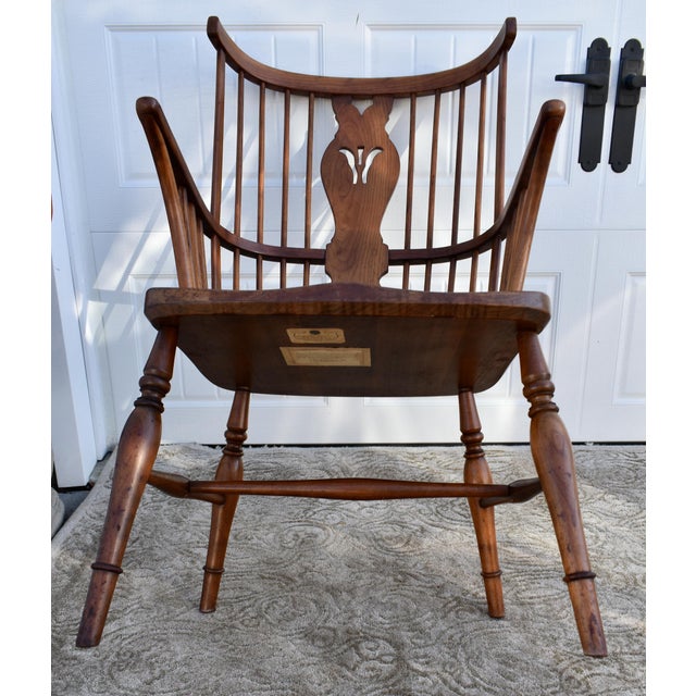 Vintage Leopold Stickley Cherry Wood Americana Style Windsor Chair