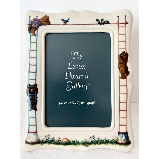 Lenox Exquisite Lenox China Bears Heirloom Collection Portrait Frame Mint Condition Late 20th Century For Sale - Image 4 of 12