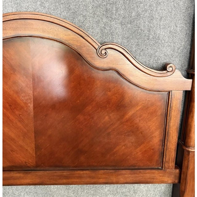 Bassett Furniture King Size Poster Bed Frame For Sale In Raleigh - Image 6 of 18