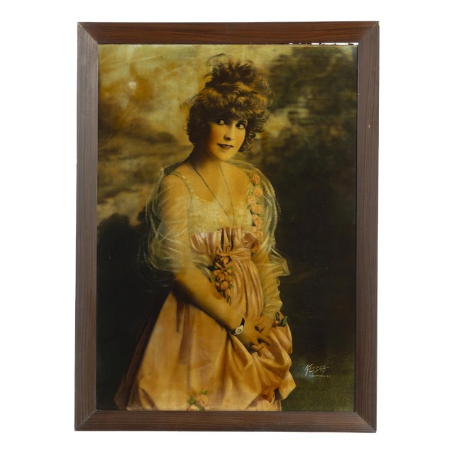 M Kassel, Portrait of Lady, 19th-20th Century, Color Print For Sale
