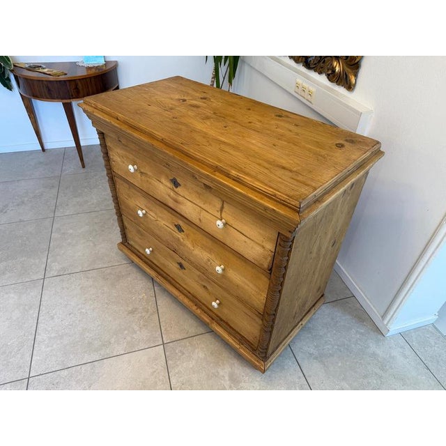 Chest of Drawers in Spruce Softwood For Sale - Image 10 of 11