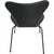 Seven Chairs in Black Leather with Black Frames by Arne Jacobsen, 1990s, Set of 4 For Sale - Image 13 of 18