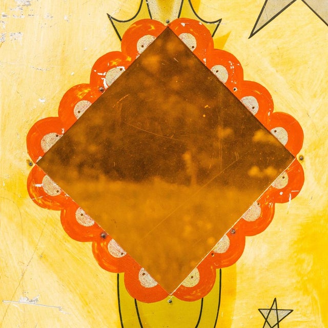 Brown Handpainted Fairground Dodgems Ticket Booth, 1950s For Sale - Image 8 of 18