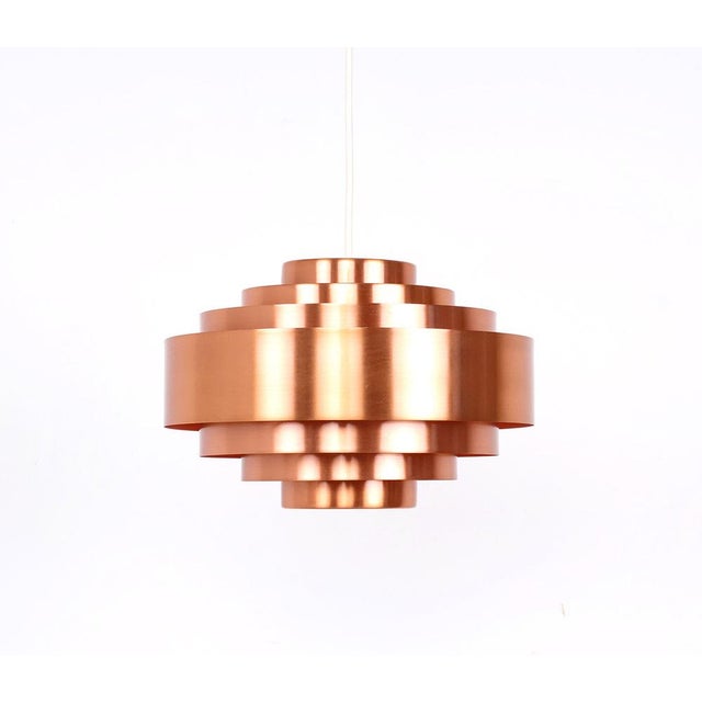 Ultra Pendant Lamp in Copper by Jo Hammerborg for Fog & Mørup, 1960s For Sale - Image 11 of 11
