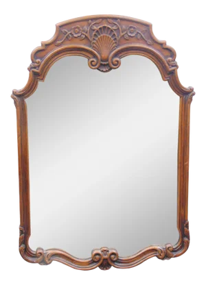 French Style Carved Oak Mirror