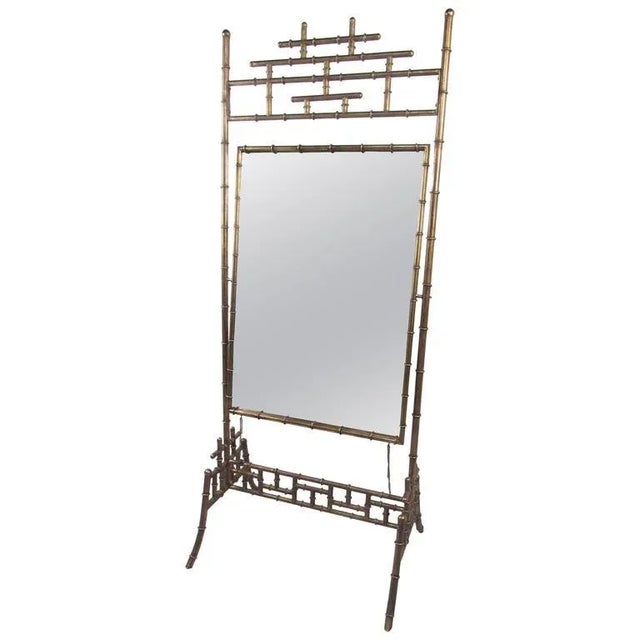 Bamboo Style Full Length Dressing Mirror Chairish
