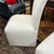 1980s Post Modern Linen Covered Roll Back Chairs 8 Pieces Available For Sale - Image 5 of 9
