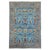 This blue Sultani wool rug features a Persian-style floral pattern of branching vines, blossoms, and richly colored...