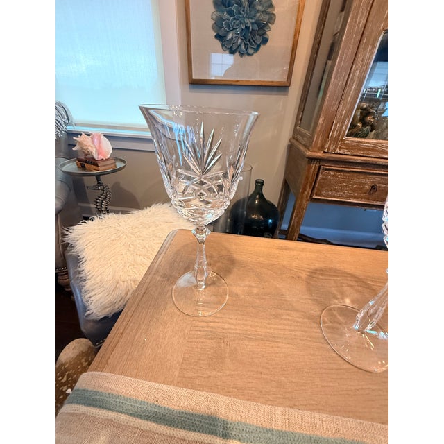 Crystal Wine Glasses Hampton Hall by Noritake Set of 10 For Sale - Image 4 of 14