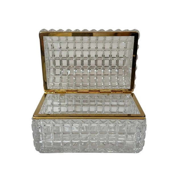 1950s Czechoslovakian Crystal Box For Sale In Tampa - Image 6 of 10
