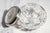 Brilliant Antique Cut Crystal Powder Jar Sterling Silver Lid Edwardian Vanity Jewelry Box Luxury Home Decor For Sale - Image 10 of 15