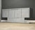 This Paul Evans Cityscape cabinet credenza features a sleek, modernist design with patchwork of reflective chrome...
