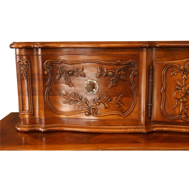 Vintage French Country Walnut Sideboard For Sale - Image 4 of 8