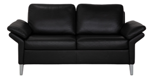 Model 3300 2-Seater Sofa in Black Leather from Rolf Benz
