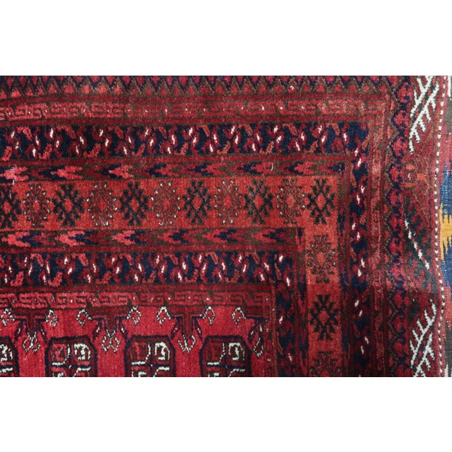 1960s, Handmade Vintage Afghan Ersari Runner 3.5' X 9.2' For Sale - Image 18 of 18