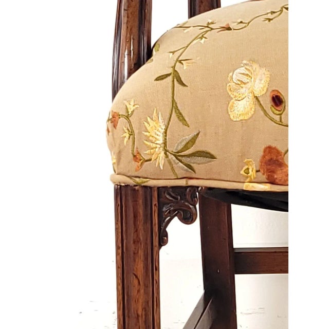 Brown Victorian Chippendale Style Armchair For Sale - Image 8 of 9