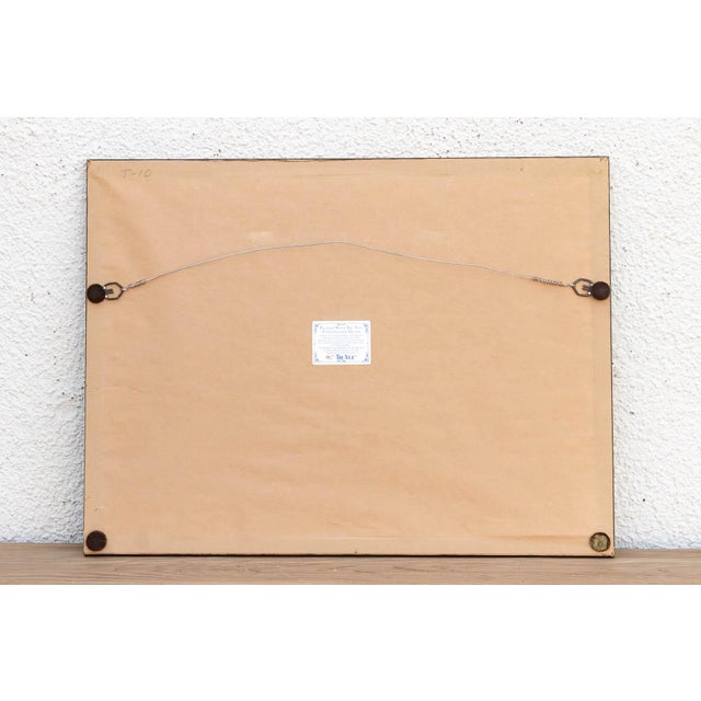 Framed Vintage Diamond Trellis Embroidery For Sale In Los Angeles - Image 6 of 7