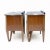 Wood Mid-Century Modern Italian Walnut and Marble Nightstands, 1950s, Set of 2 For Sale - Image 7 of 11