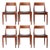 Vintage Danish Teak Dining Chairs by Arne Hovmand-Olsen for Mogens Kold, 1960s, Set of 6 For Sale