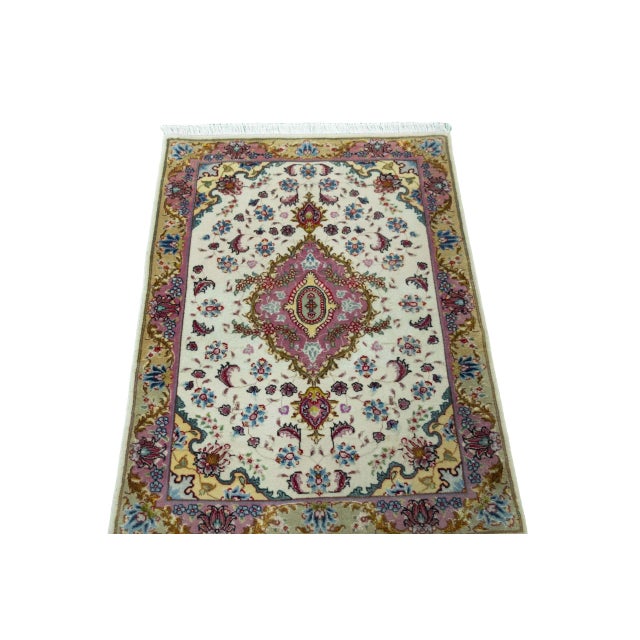 Hand-Knotted Tabriz Rug For Sale - Image 4 of 10