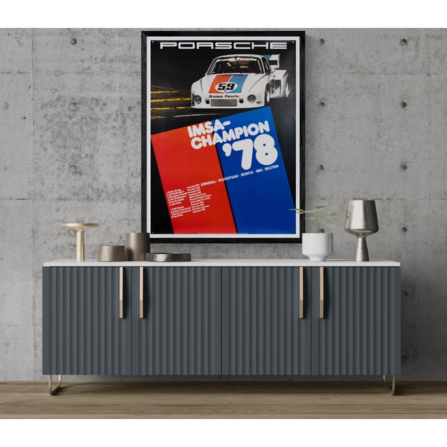 Porsche imsa champion 78 – 1978 – original vintage porsche poster by werbeagentur strenger – vintage motorsport – 102x76...