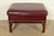 A gorgeous Chippendale or English Traditional style ottoman or footstool By Hancock & Moore USA, Circa 1980s Mahogany...