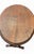 Brown Antique Oval Wood Side Table With Barley Twist Legs & Single Drawer For Sale - Image 8 of 9