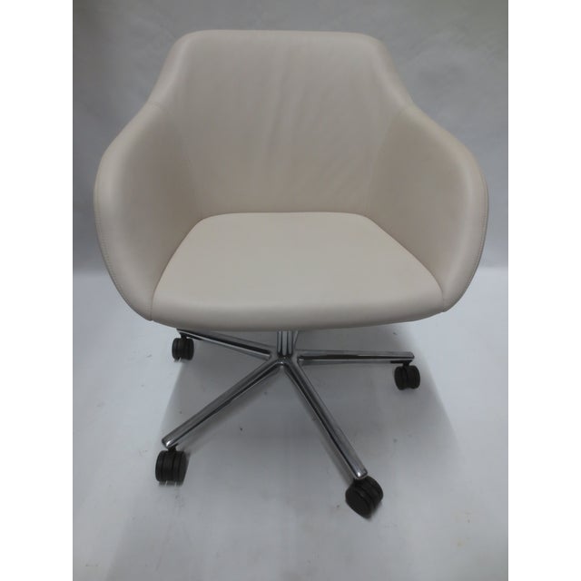 Walter Knoll Walter Knoll Turtle Desk Chair on Castors (New) For Sale - Image 4 of 8