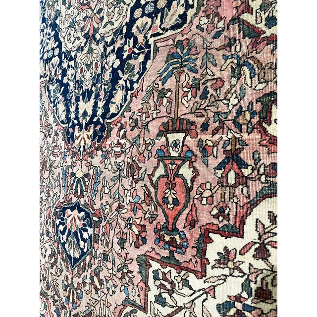 Textile Antique Persian Sarouk Feraghan Rug, 4'3" × 6'4" For Sale - Image 7 of 9