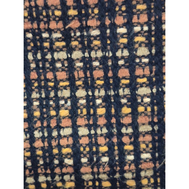 Textile Chanel Style Black Beige Boucle Fabric Remnant For Sale - Image 7 of 9