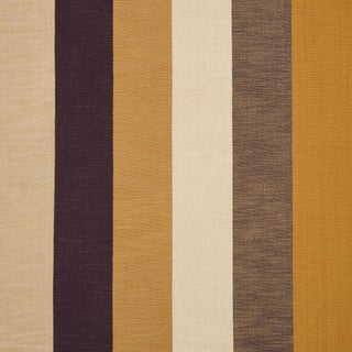 Schumacher Appino Stripe Fabric In Ochre For Sale