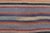 Vintage Turkish Hand-Knotted Wool Cotton Purple Kilim Area Rug For Sale - Image 9 of 11