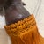 Pumpkin 1970s Pair Ram Head Leather Wrapped Curtain Tieback Tassels For Sale - Image 8 of 11