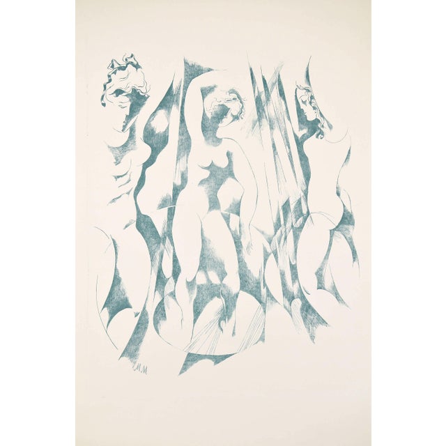 Postmodern Malda Muizniece, Ladies, 1980s, Lithograph For Sale - Image 3 of 8