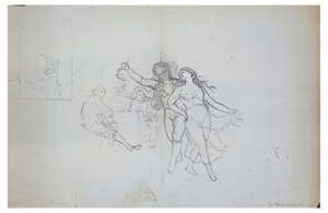 Guglielmo Innocenti, La danse, Crayon on Paper