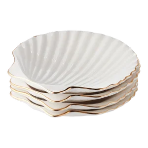 AERIN Shell Appetizer Plates, Set of 4