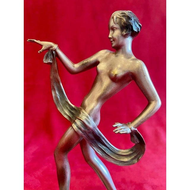 Dancer in Bronze by Joseph Lorenzl For Sale - Image 3 of 11