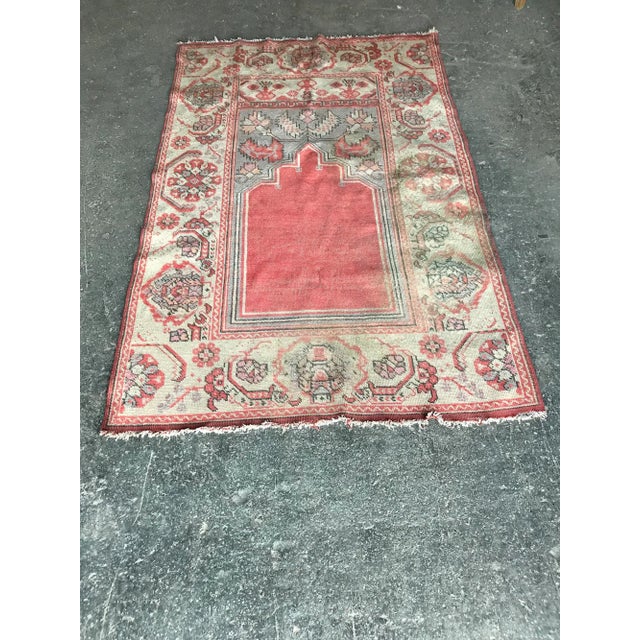 Vintage Turkish Prayer Kilim Rug, 1930s For Sale - Image 11 of 11