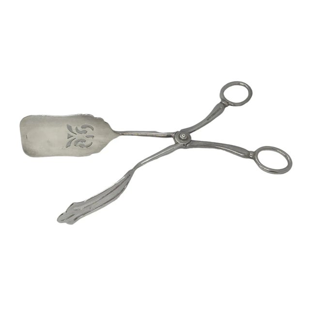 Sheffield Vintage Sheffield England Electro-Plated (Epns) Pastry Bread Serving Tongs For Sale - Image 4 of 13