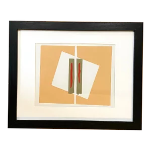Barbara Beck 1969 Matted & Framed Woodblock Print, Edition of 20 - Original Matte