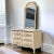 Vintage French Provincial Cream and Gold Dresser With Mirror – 1970s For Sale - Image 11 of 11