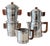 Vintage French Mokavar Chromed Copper Coffee Maker by E. Havard & Fils, 1950s, Set of 5 For Sale