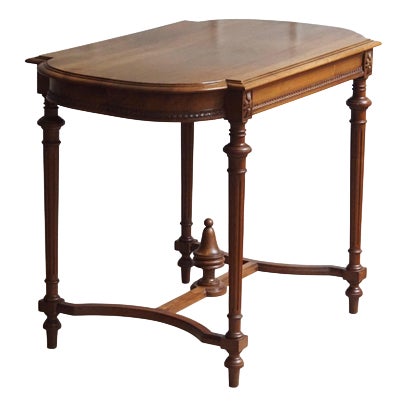 Historicist Console Table with Turned Legs and Central Support, 1900s For Sale