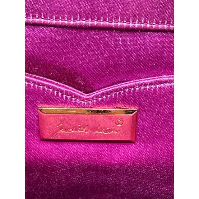 1990s Judith Leiber Karung Snakeskin Amethyst Rose Quartz Gemstones Day Evening Shoulder Handbag For Sale - Image 9 of 10