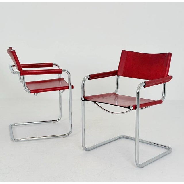 Mart Stam Mid-Century Bauhaus MG5 Cantilever Armchair by Mart Stam for Matteo Grassi, Italy, 1980s For Sale - Image 4 of 18